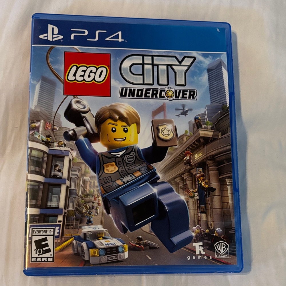 LEGO City Undercover PS4 Game with Blue and Gray